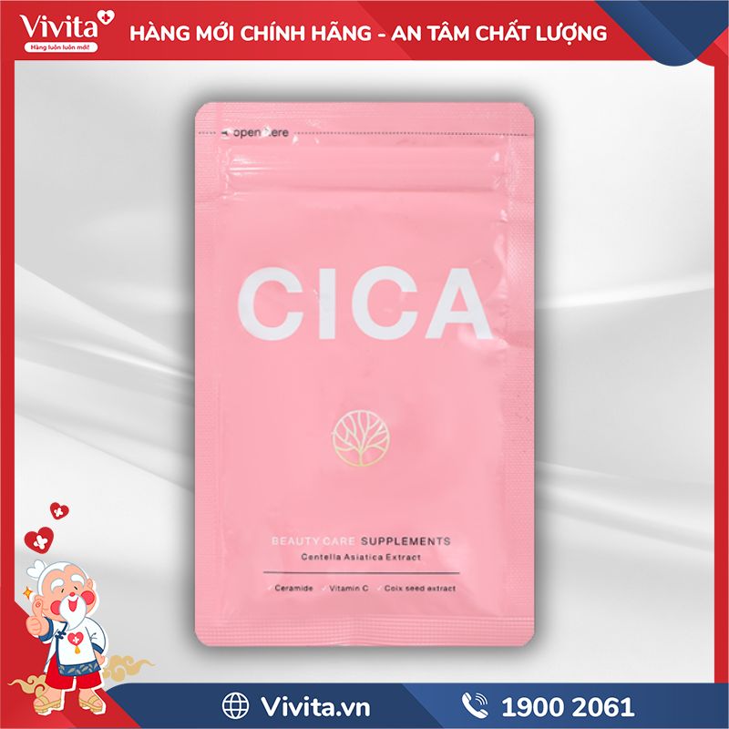 Sản phẩm Seedcoms Viên Uống Đẹp Da Chiết Xuất Rau Má Cica