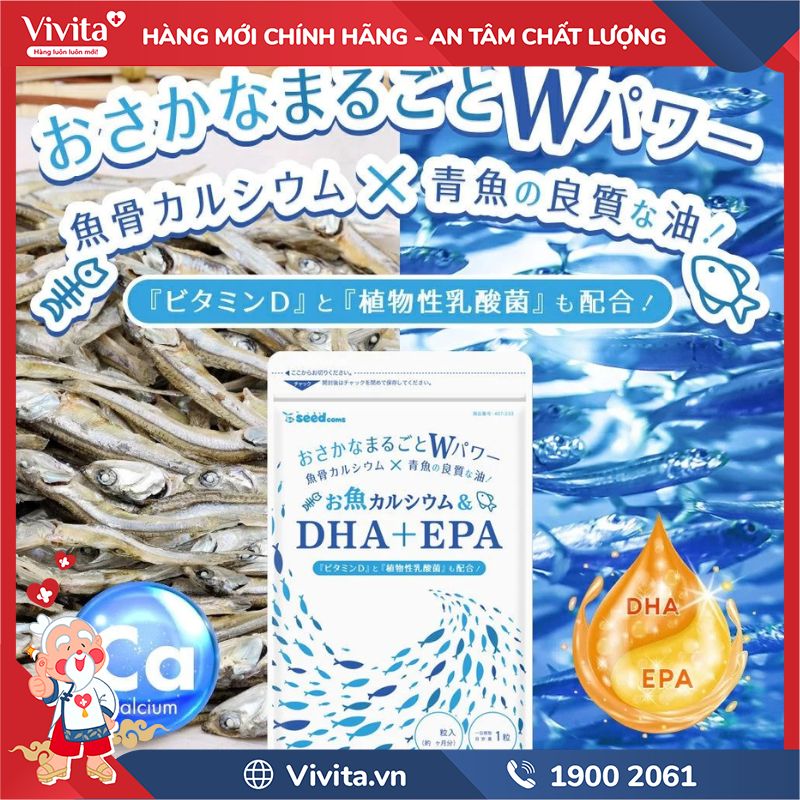 Seedcoms Canxi, DHA + EPA có tốt không