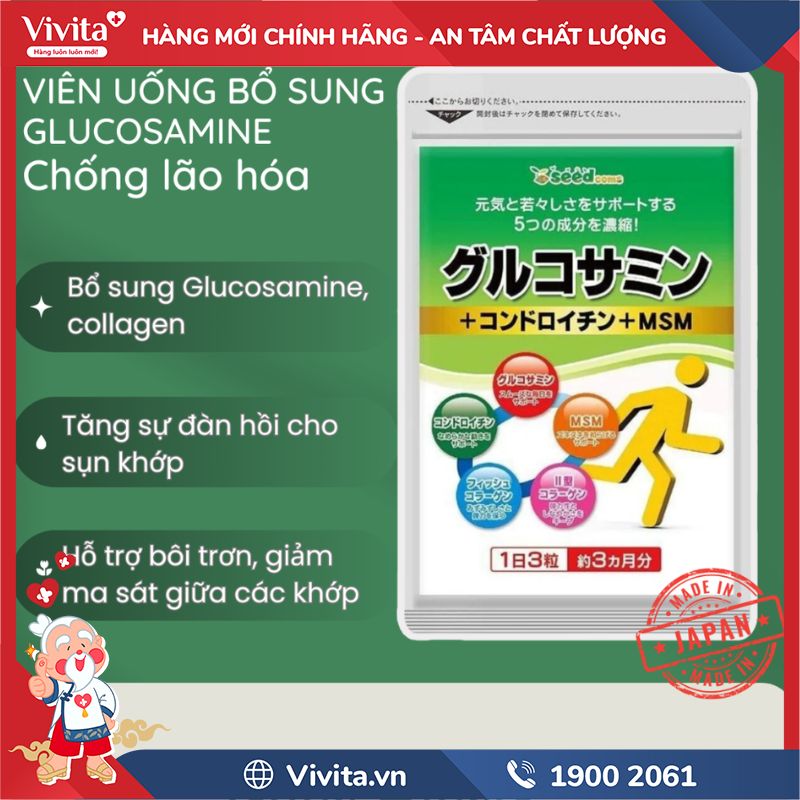Seedcoms Viên Uống Bổ Sung Glucosamin, Chondroitin & MSM có tốt không