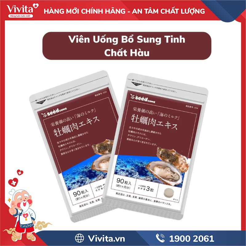 Seedcoms Viên Uống Bổ Sung Tinh Chất Hàu