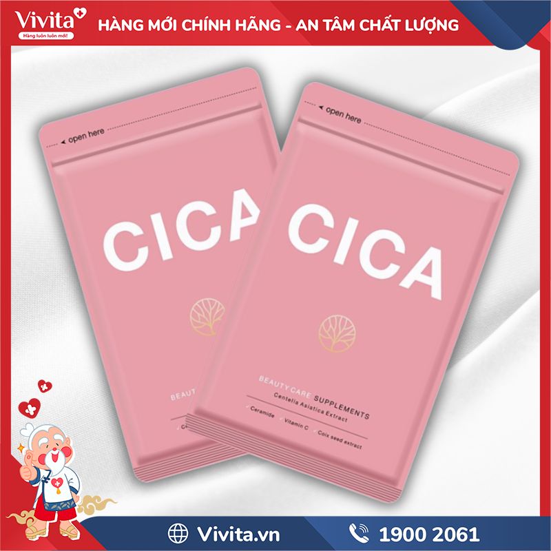 Seedcoms Viên Uống Đẹp Da Chiết Xuất Rau Má Cica chính hãng