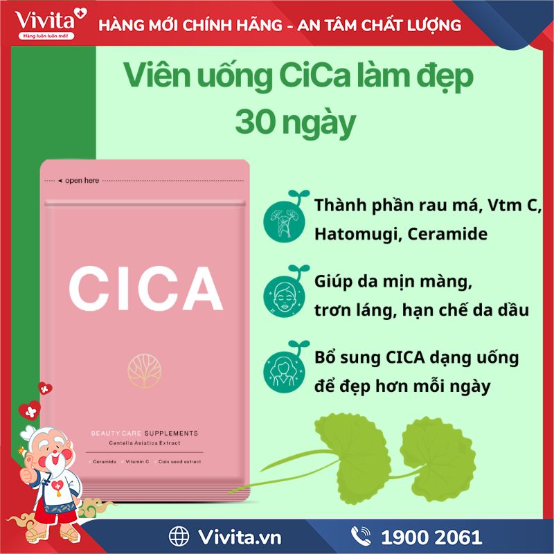 Seedcoms Viên Uống Đẹp Da Chiết Xuất Rau Má Cica có tốt không?