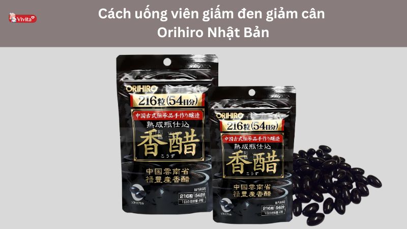 cách uống giấm đen Orihiro Nhật Bản