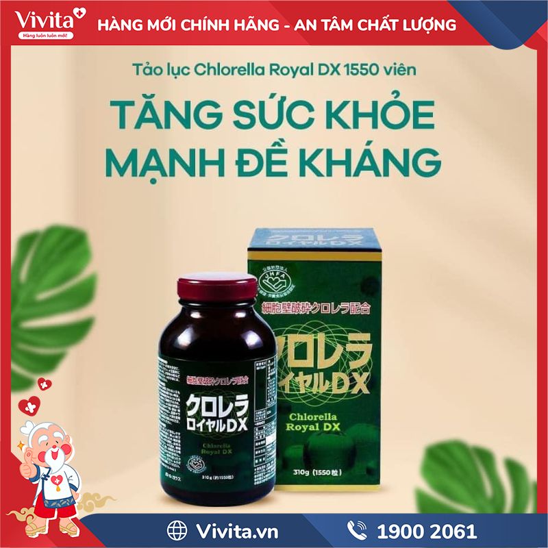 Công dụng Chlorella Royal DX
