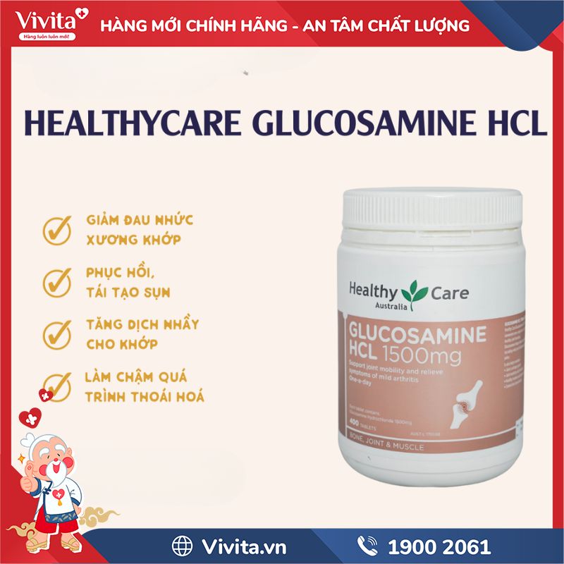 Công dụng Glucosamine HCL 1500mg