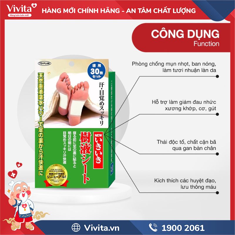 Công dụng của Miếng Dán Thải Độc To Plan