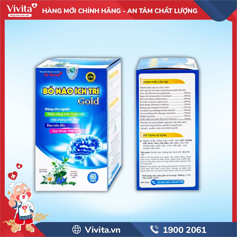 Sản phẩm Bổ Não Ích Trí Gold
