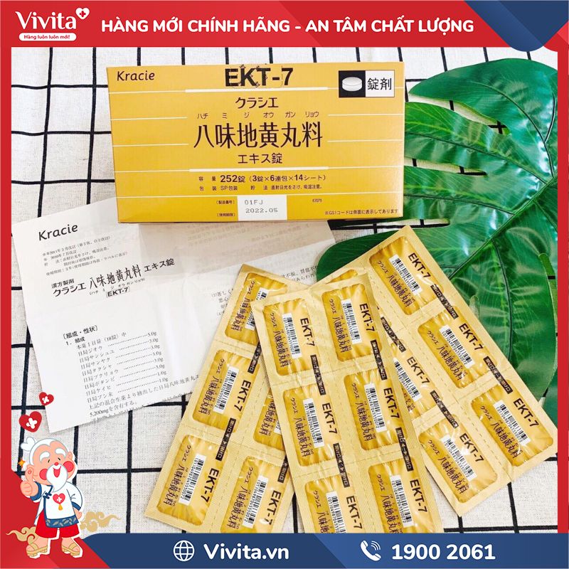 Thành phần của EKT-7 Kracie Hachimi 