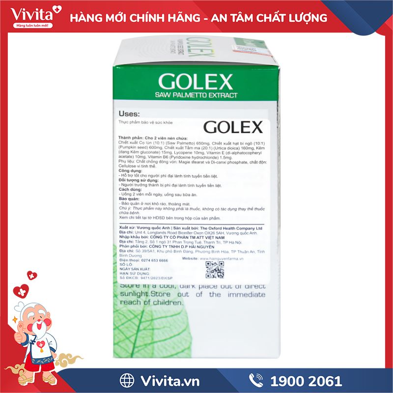 Thành phần của Golex Ocavill