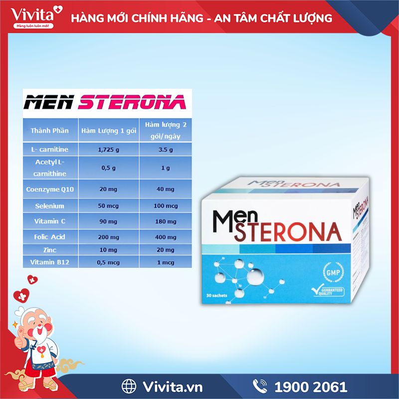 Thành phần Men Sterona