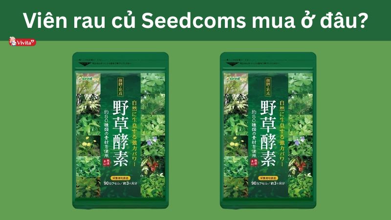 viên rau củ Seedcoms mua ở đâu