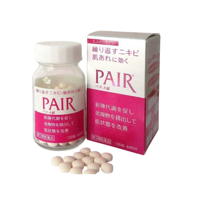 Viên Uống Trị Mụn Pair Nhật Bản Hỗ Trợ Cải Thiện Mụn Trứng Cá (Hộp 120 viên)