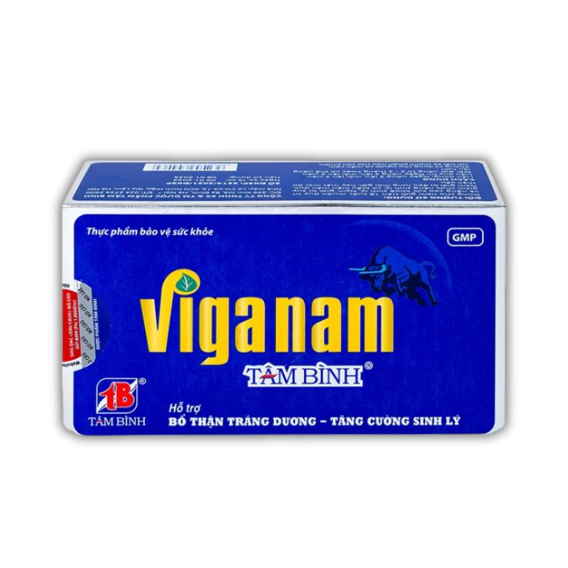 Viganam Tâm Bình Viên Uống Hỗ Trợ Bổ Thận Tráng Dương (Hộp 5 vỉ x 12 viên)
