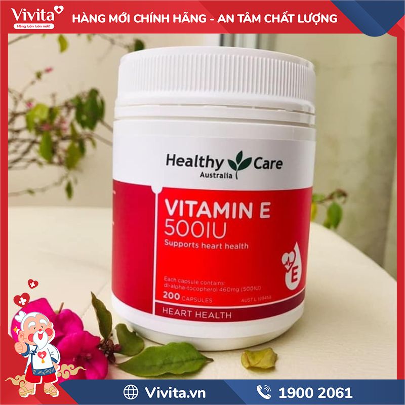 Vitamin E 500IU Healthy Care chính hãng