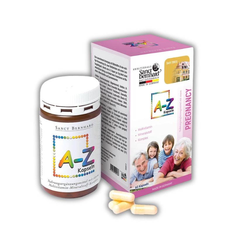 A-Z Kapseln Đức Viên Uống Hỗ Trợ Bổ Sung Vitamin Và Khoáng Chất Tổng Hợp (Hộp 60 viên)