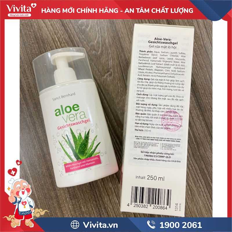 Aloe Vera Gesichtswaschgel chính hãng