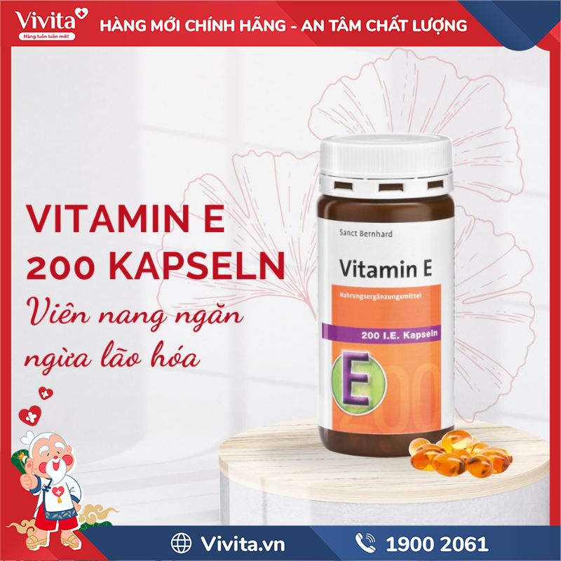 Cách dùng Vitamin E 200 IE Kapseln