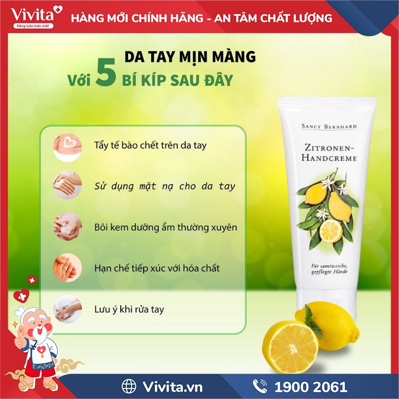Cách dùng Zitronen Handcreme