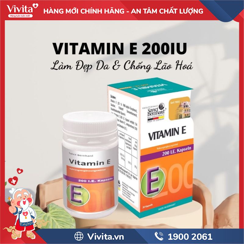 Công dụng Vitamin E 200 IE Kapseln