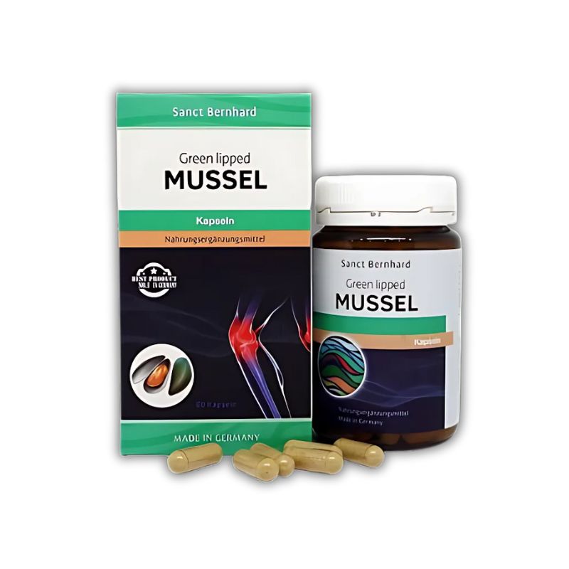 Green Lipped Mussel Viên Uống Hỗ Trợ Giảm Đau Và Bảo Vệ Xương Khớp (Hộp 1 lọ x 60 viên)