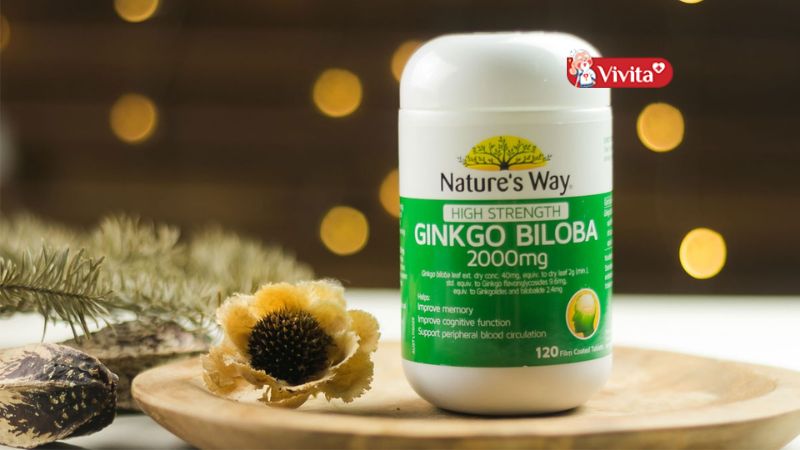 Viên uống Nature's Way High Strength Ginkgo Biloba 2000mg ÚC