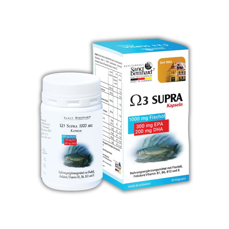 Omega 3 Supra Đức Viên Uống Hỗ Trợ Trí Não Và Thị Lực (Hộp 30 viên)