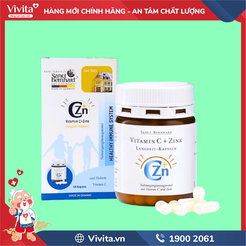Sản phẩm Vitamin C + Zink