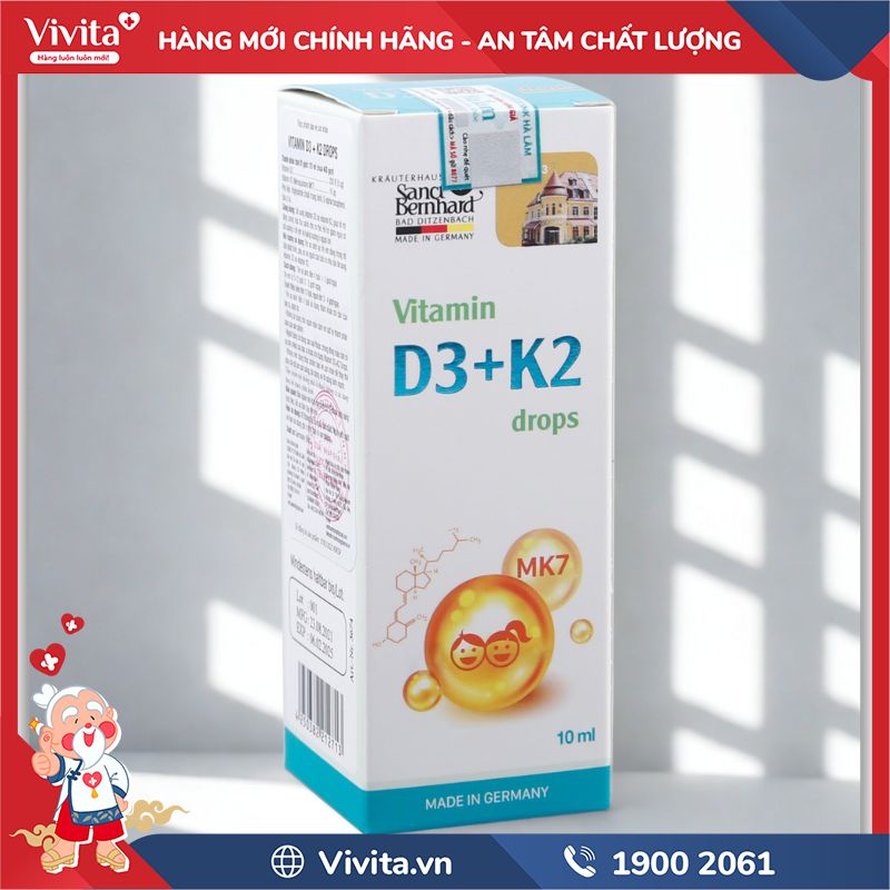 Sản phẩm Vitamin D3 + K2 Drops