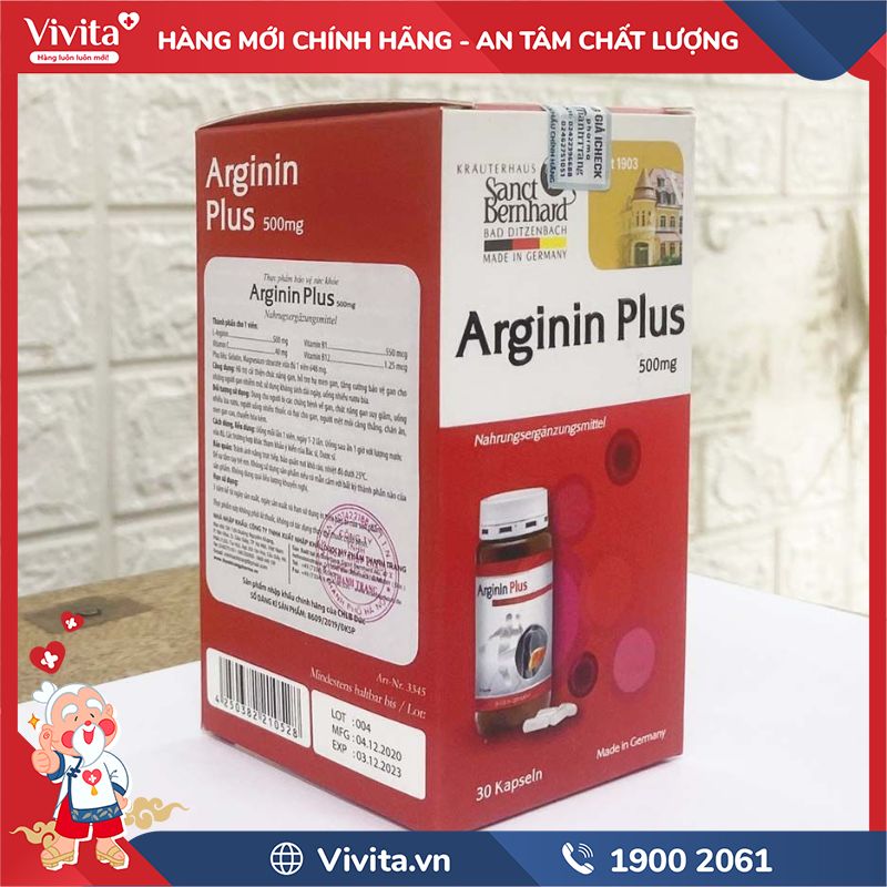Thành phần của Arginin Plus