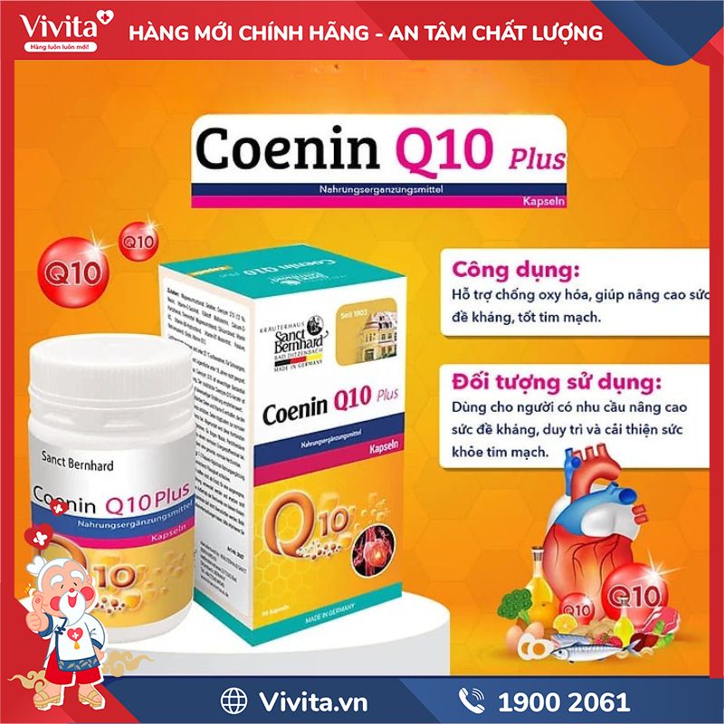 Thành phần của Coenin Q10 Plus Kapseln