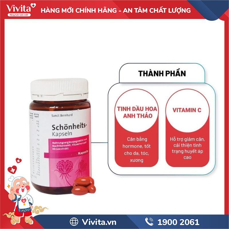 Thành phần của Dầu Hoa Anh Thảo Sanct Bernhard