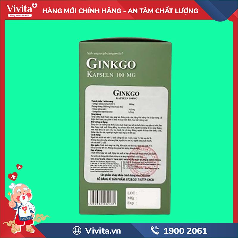 Thành phần GINKGO Kapseln