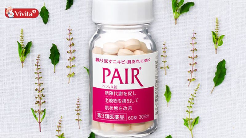 Viên uống trị mụn Pair chứa nhiều thành phần tốt cho da