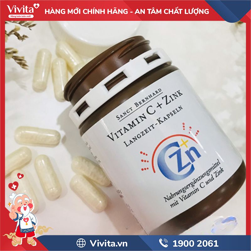 Thành phần Vitamin C + Zink