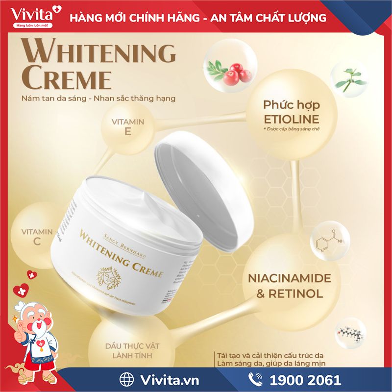 Thành phần của Whitening Creme Sanct Bernhard