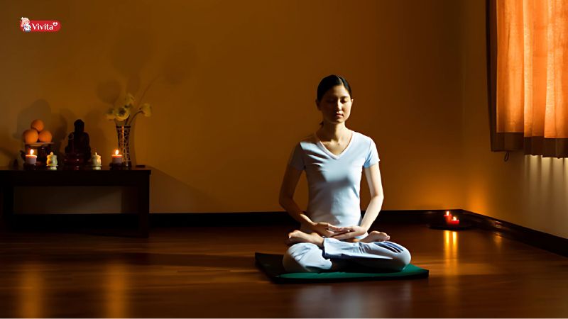 Thư giãn bằng yoga, thiền và âm nhạc nhẹ