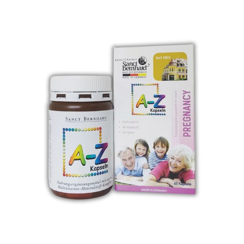 Vitamin Sanct Bernhard A-Z 50+ Viên Uống Bổ Sung Vitamin & Khoáng Chất Từ Đức (Hộp 60 viên)
