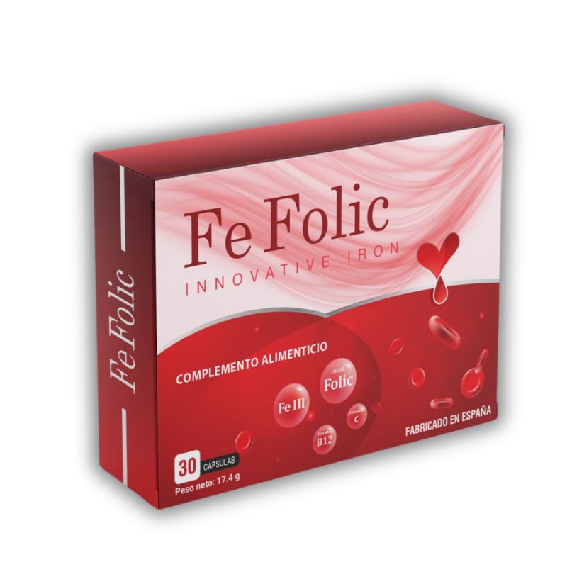 Fe Folic Innovative Iron Tây Ban Nha Viên Uống Hỗ Trợ Bổ Máu (Hộp 30 viên)
