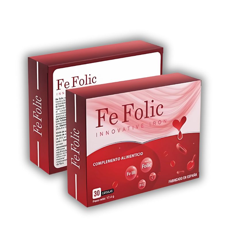 Fe Folic Innovative Iron Tây Ban Nha Viên Uống Hỗ Trợ Bổ Máu (Hộp 30 viên)