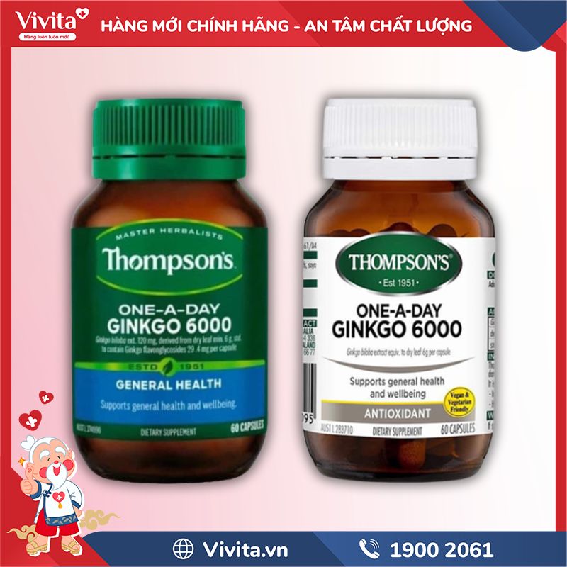 Thompson’s One A Day Ginkgo 6000mg chính hãng