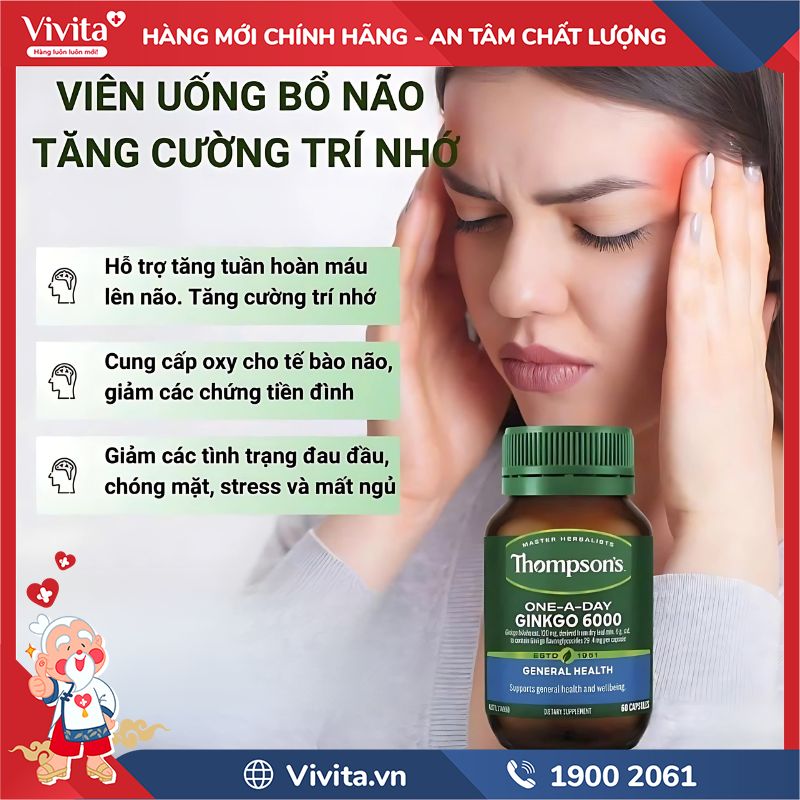 Thompson’s One A Day Ginkgo 6000mg có tốt không?