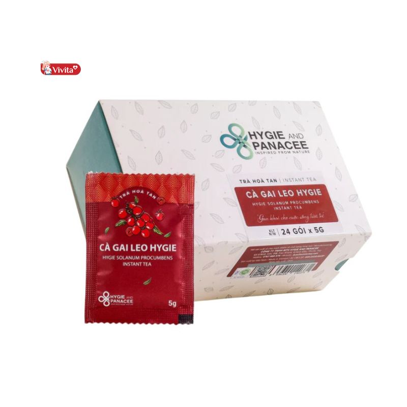 Trà Hoà Tan Cà Gai Leo Hygie and Panacee hỗ trợ tăng cường chức năng gan