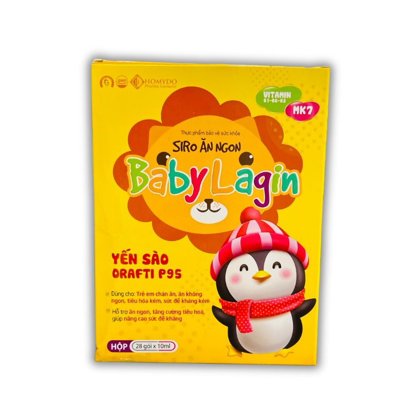 Baby Lagin Gói Uống Hỗ Trợ Trẻ Ăn Ngon (Hộp 28 Gói)