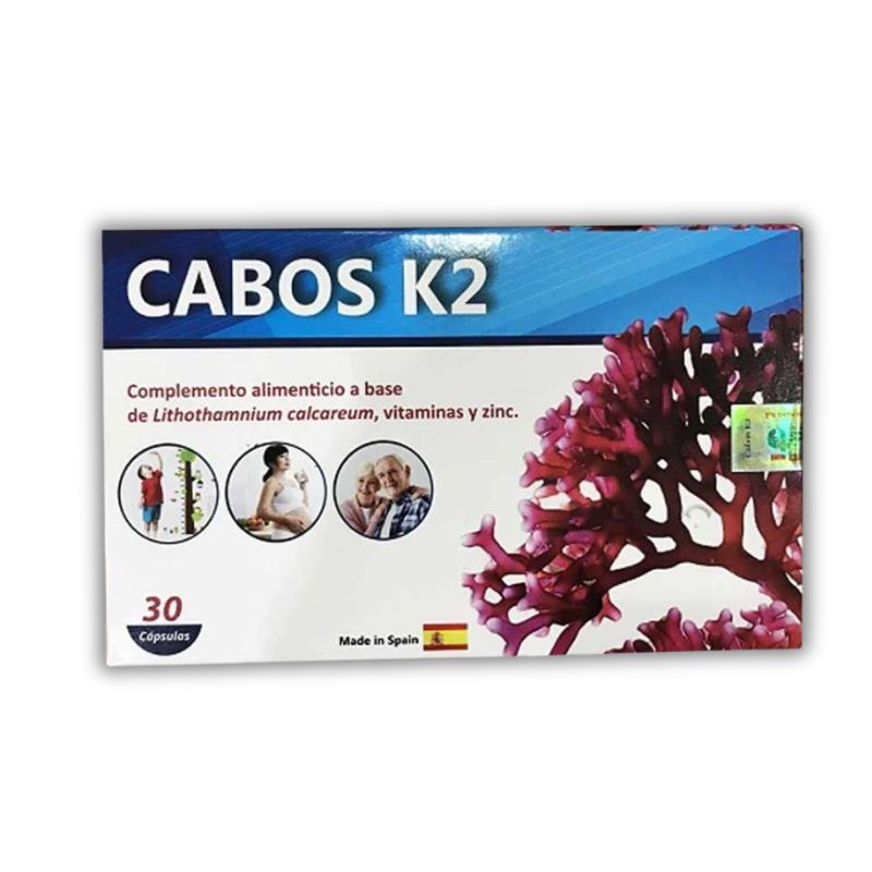 Cabos K2 Viên Uống Hỗ Trợ Bổ Sung Vitamin D3K2 (Hộp 30 Viên)