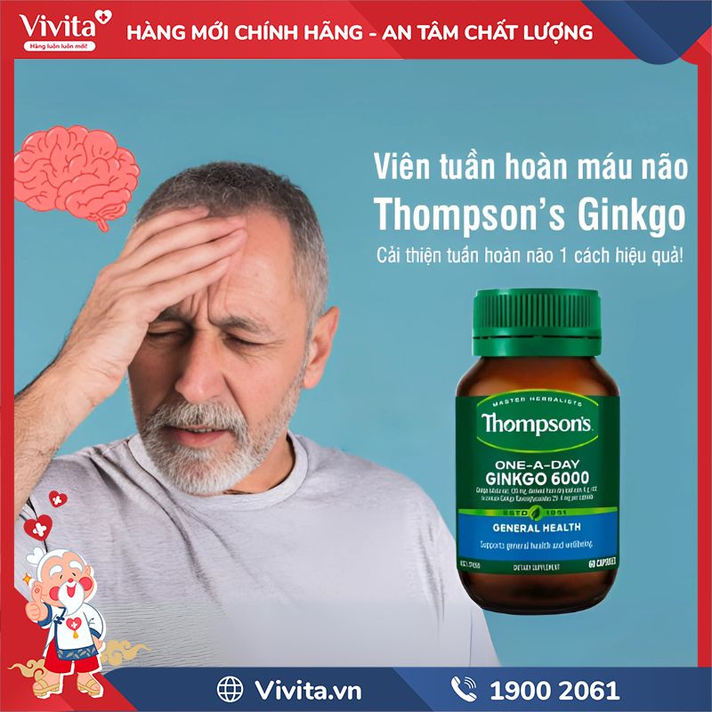 Công dụng Thompson’s One A Day Ginkgo 6000mg