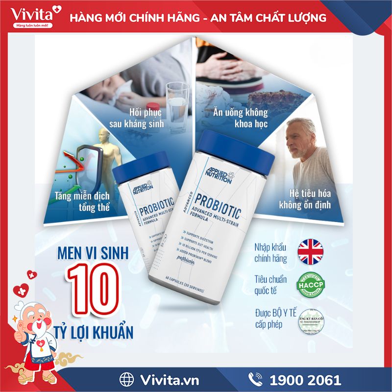 Công dụng của Applied Nutrition Probiotic