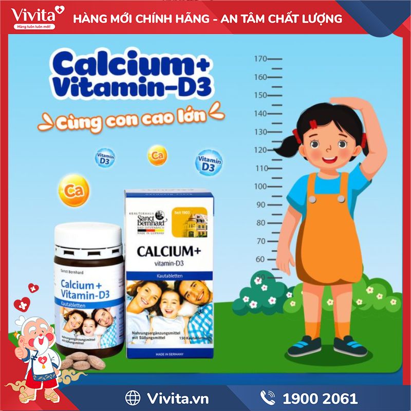 Công dụng Calcium Vitamin D3