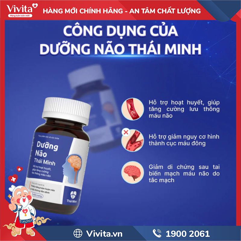 Công dụng của Dưỡng Não Thái Minh
