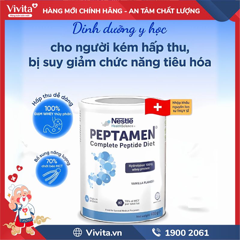 Công dụng Sữa Peptamen Nestlé