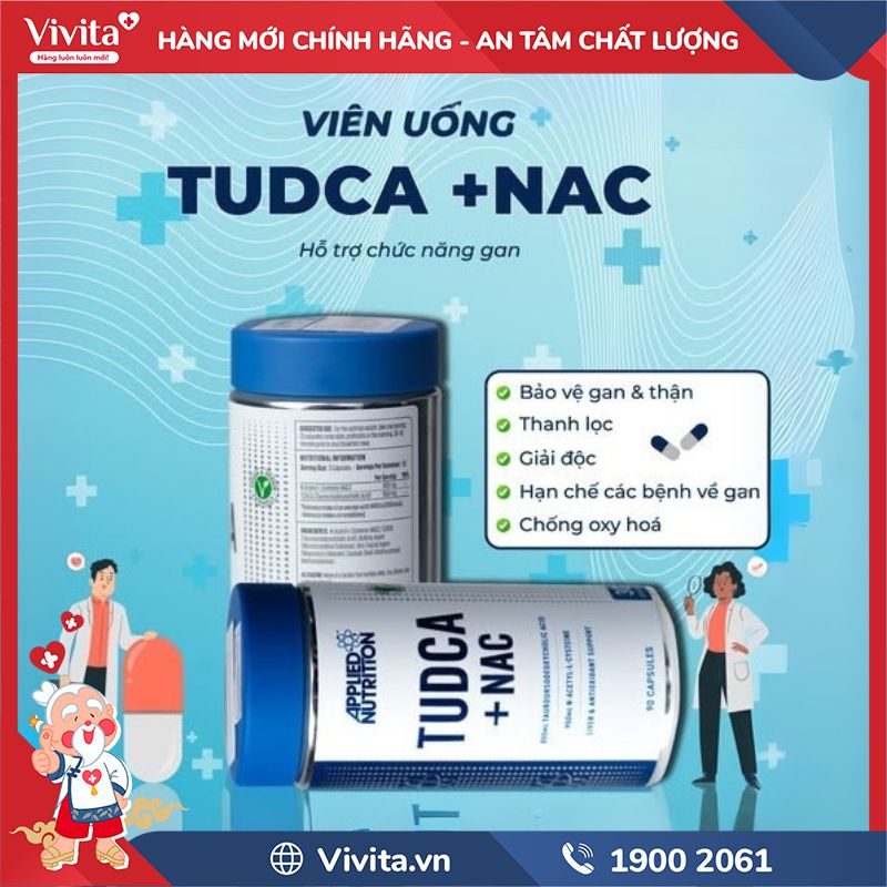 Công dụng của Applied Nutrition TUDCA + NAC